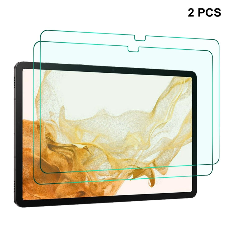 For Samsung Galaxy Tab S8+ 12.4 2pcs ENKAY 0.33mm Explosion-proof Tempered Glass Film - For Samsung Tab by ENKAY | Online Shopping UK | buy2fix