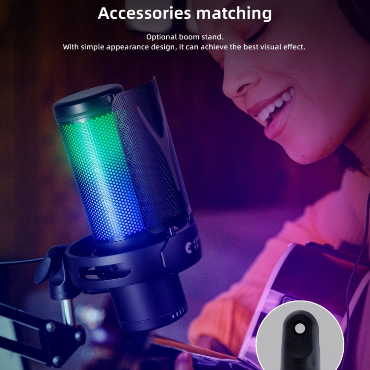 Yanmai GM7 USB Gaming Laptop Microphone with RGB Light -  by Yanmai | Online Shopping UK | buy2fix