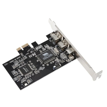 PCI-E 3 Ports 1394a 1394b Firewire Expansion Card 2 x 6 Pin + 1 x 4 Pin for Desktop PC -  by buy2fix | Online Shopping UK | buy2fix