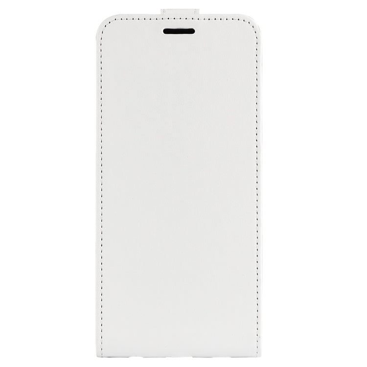 For Motorola Moto G72 R64 Texture Single Vertical Flip Leather Phone Case(White) - Motorola Cases by buy2fix | Online Shopping UK | buy2fix