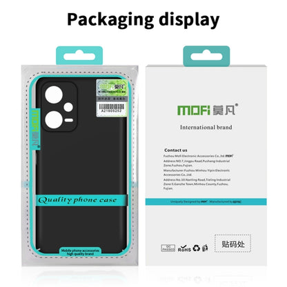 For Xiaomi Redmi Note 12 5G Global MOFI Micro-Frosted PC Ultra-thin Hard Phone Case(Black) - Xiaomi Cases by MOFI | Online Shopping UK | buy2fix