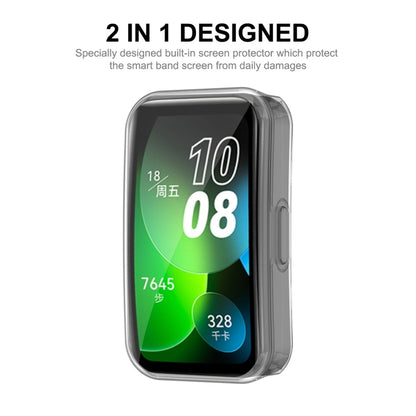 For Huawei Band 8 / 9 ENKAY Hat-Prince Full Coverage Transparent Soft TPU Watch Case with Screen Protection - Watch Cases by ENKAY | Online Shopping UK | buy2fix