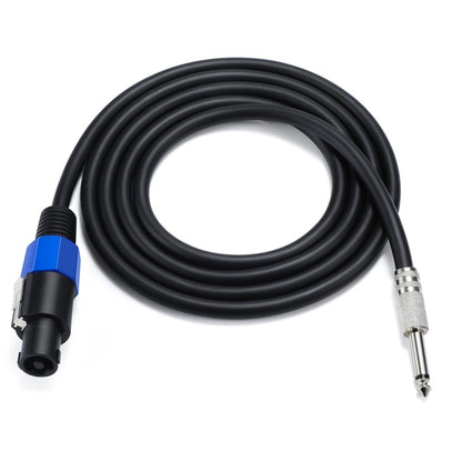 JUNSUNMAY Speakon Male to 6.35mm Male Audio Speaker Adapter Cable with Snap Lock, Length:50FT - Microphone Audio Cable & Connector by JUNSUNMAY | Online Shopping UK | buy2fix