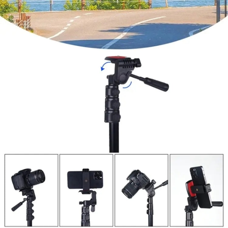 JMARY KP2206 Multi-functional Adjustable Portable Camera Tripod 1.7m Floor Stand - Tripods by Jmary | Online Shopping UK | buy2fix