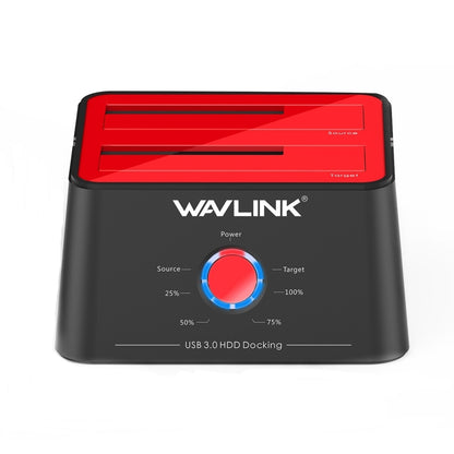 Wavlink ST334U SSD Dual Bay External Hard Drive Docking Station USB 3.0 to SATA I/II/III(EU Plug) - External Hard Drives by buy2fix | Online Shopping UK | buy2fix