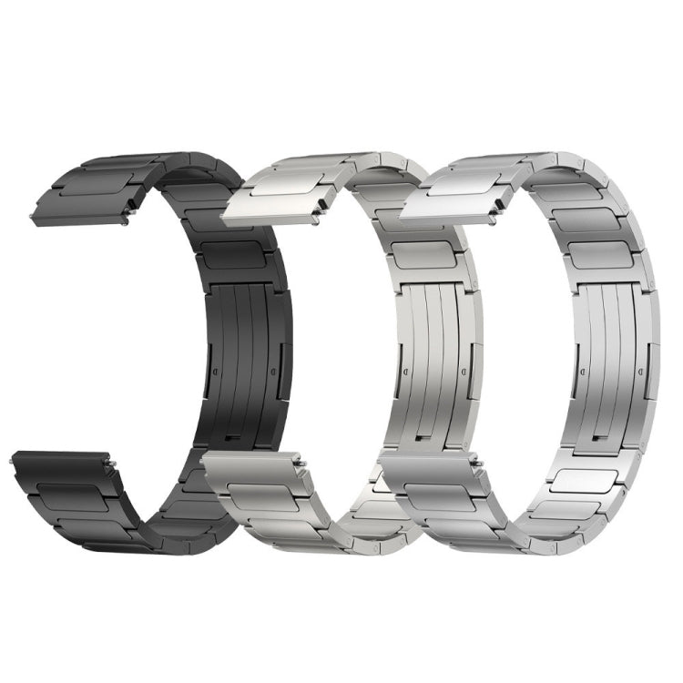 For Xiaomi MI Watch Color 2 22mm I-Shaped Titanium Alloy Watch Band(Sliver) - Watch Bands by buy2fix | Online Shopping UK | buy2fix