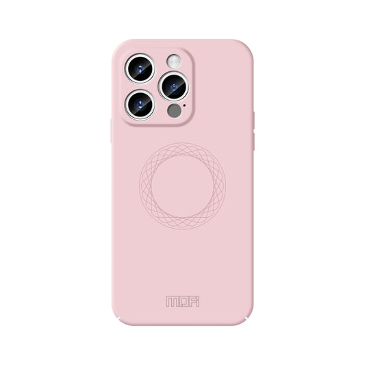 For iPhone 15 Pro Max MOFI Qin Series Magsafe Skin Feel All-inclusive Silicone Phone Case(Pink) - iPhone 15 Pro Max Cases by MOFI | Online Shopping UK | buy2fix