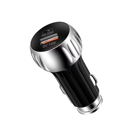 YSY-310PD 38W PD20W USB-C + QC3.0 18W USB Dual Port Fast Car Charger(Black) - Car Charger by buy2fix | Online Shopping UK | buy2fix