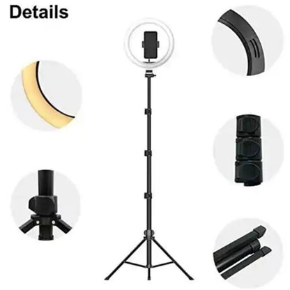 JMARY FM-536A 10 inch Ring Live Fill Light Streaming Stand Beauty Light Set - Ring Light by Jmary | Online Shopping UK | buy2fix