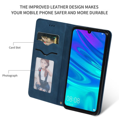 Retro Skin Feel Business Magnetic Horizontal Flip Leather Case for Huawei P Smart 2019 & P Smart Plus 2019(Navy Blue) - Mobile Accessories by buy2fix | Online Shopping UK | buy2fix