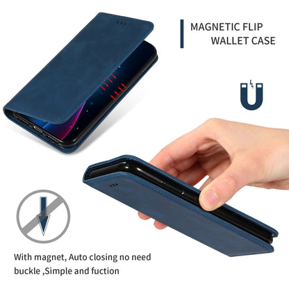 Retro Skin Feel Business Magnetic Horizontal Flip Leather Case for Huawei P Smart 2019 & P Smart Plus 2019(Navy Blue) - Mobile Accessories by buy2fix | Online Shopping UK | buy2fix