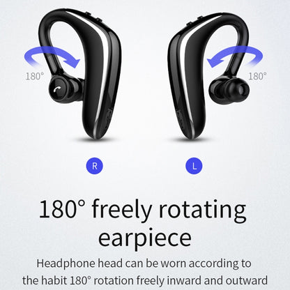 YL-6S Wireless Bluetooth Earphone Sealed In-ear Earbuds 180 Degree Freely Rotating Earpiece(Black) - Bluetooth Earphone by buy2fix | Online Shopping UK | buy2fix