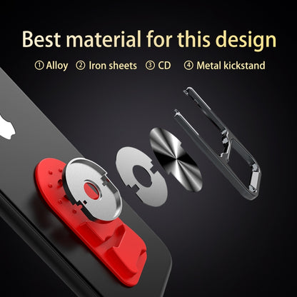 Car Desktop Stand Magnetic Rotating Metal Holder with Beer Opener(Red) - Ring Holder by buy2fix | Online Shopping UK | buy2fix