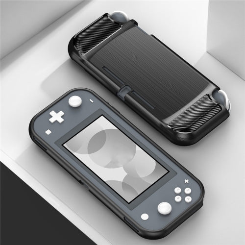 Brushed Texture Carbon Fiber TPU Case For Nintendo Switch Lite(Black) - Cases by buy2fix | Online Shopping UK | buy2fix