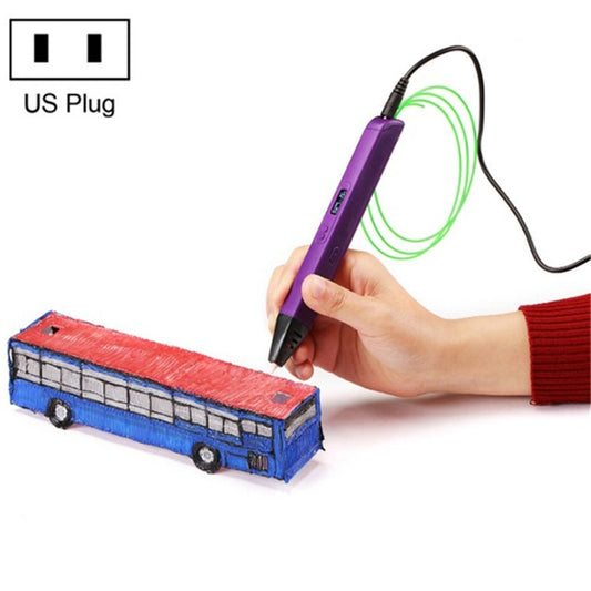 RP800A Childrens Educational Toys 3D Printing Pen, Plug Type:US Plug(Purple) - Consumer Electronics by buy2fix | Online Shopping UK | buy2fix