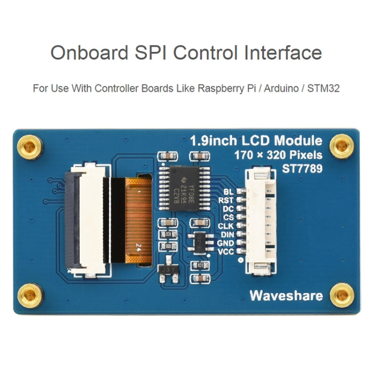 Waveshare 1.9inch 262K Colors 170x320 LCD Display Module for Raspberry Pi Pico, SPI Interface, 23822 - LCD & LED Display Module by Waveshare | Online Shopping UK | buy2fix