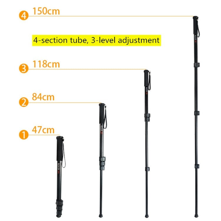 BEXIN P-264 Portable Mobile Phone SLR Camera Photography Monopod Holder Selfie Mount Alpenstock Pole - Camera Accessories by BEXIN | Online Shopping UK | buy2fix