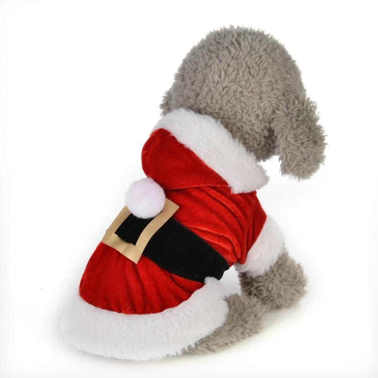 Christmas Dog Clothes for Small Dogs Santa Dog Costume Winter Pet Coats, Size:XS(Red) - Home & Garden by buy2fix | Online Shopping UK | buy2fix