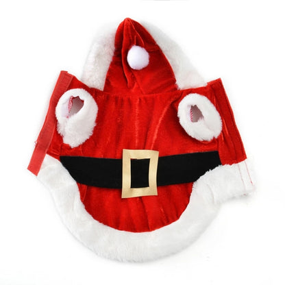 Christmas Dog Clothes for Small Dogs Santa Dog Costume Winter Pet Coats, Size:XS(Red) - Home & Garden by buy2fix | Online Shopping UK | buy2fix