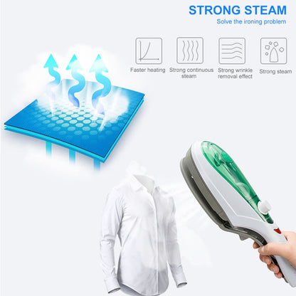 Handheld Garment Steamer Brush Portable Clothes Steam Iron, AU Plug 220V(Green) - Home & Garden by buy2fix | Online Shopping UK | buy2fix
