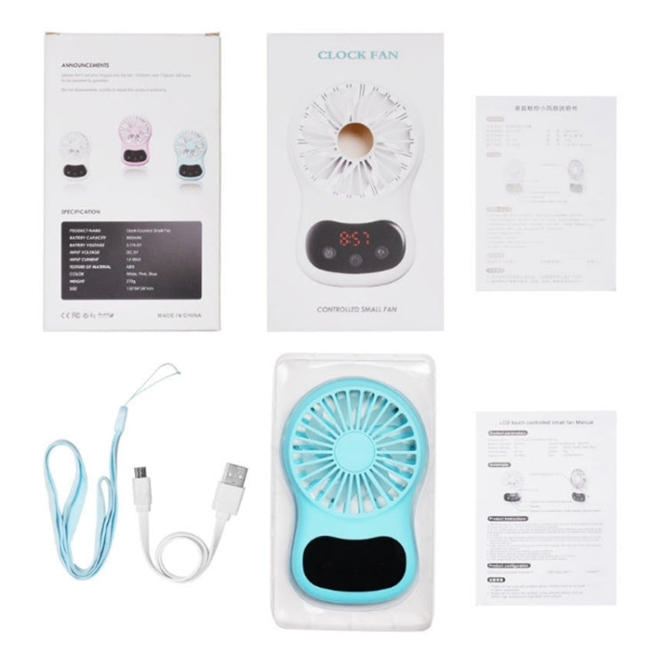 Multifunctional Clock Small Fan Creative Desktop Mini USB Fan(White) - Consumer Electronics by buy2fix | Online Shopping UK | buy2fix