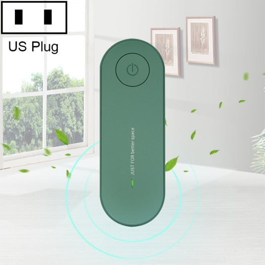 Mini Anion Air Purifier Smoke PM2.5 Remove Toilet Kitchen Air Purifier, Plug Type:US Plug(Green) - Home & Garden by buy2fix | Online Shopping UK | buy2fix