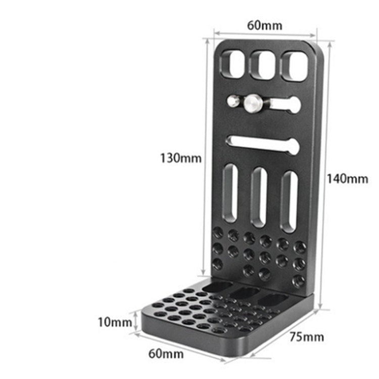 BEXIN L130A Vertical Shoot Quick Release L Plate Bracket 1/4 inch Screw Holes Base Holder - Camera Accessories by BEXIN | Online Shopping UK | buy2fix