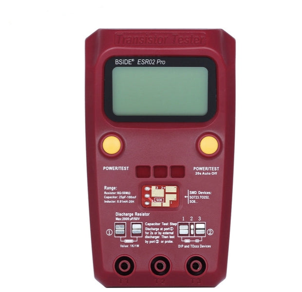 BSIDE ESR02 Pro Digital Transistor Test Table M328 Resistance Inductance Capacitance ESR Tester - Digital Multimeter by BSIDE | Online Shopping UK | buy2fix