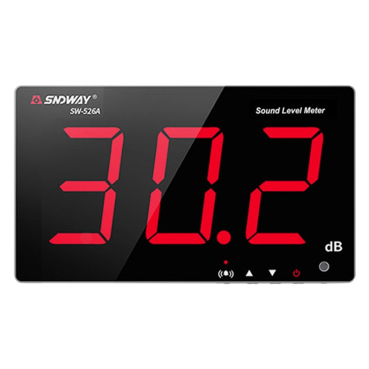 SNDWAY Wall-mounted 30~130dB Large Screen Digital Display Noise Decibel Monitoring Testers, Specification:SW526A 18 inch Display - Consumer Electronics by SNDWAY | Online Shopping UK | buy2fix