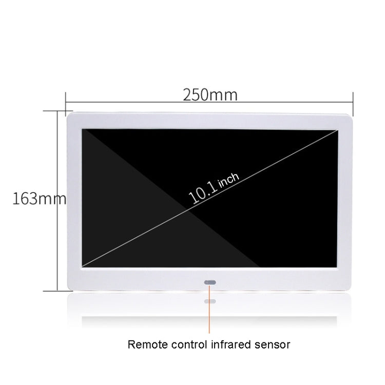 DPF-106 10.1 inch Digital Photo Frame LED Video Advertising Machine, Plug:EU Plug(Black) - Consumer Electronics by buy2fix | Online Shopping UK | buy2fix