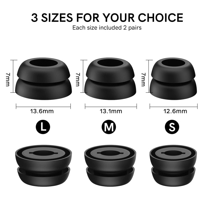 For Samsung Galaxy Buds Pro AhaStyle PT168 Silicone Earphone Earcups, Size:L(Black) - Anti-dust & Ear Caps by AhaStyle | Online Shopping UK | buy2fix