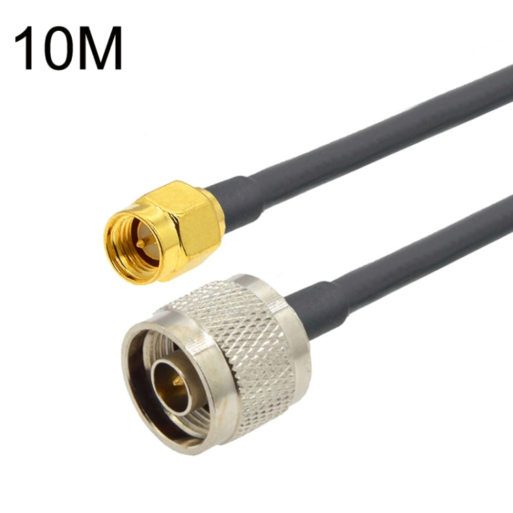 SMA Male to N Male RG58 Coaxial Adapter Cable, Cable Length:10m - Connectors by buy2fix | Online Shopping UK | buy2fix