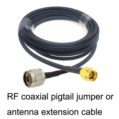 RP-SMA Male to N Male RG58 Coaxial Adapter Cable, Cable Length:5m - Connectors by buy2fix | Online Shopping UK | buy2fix