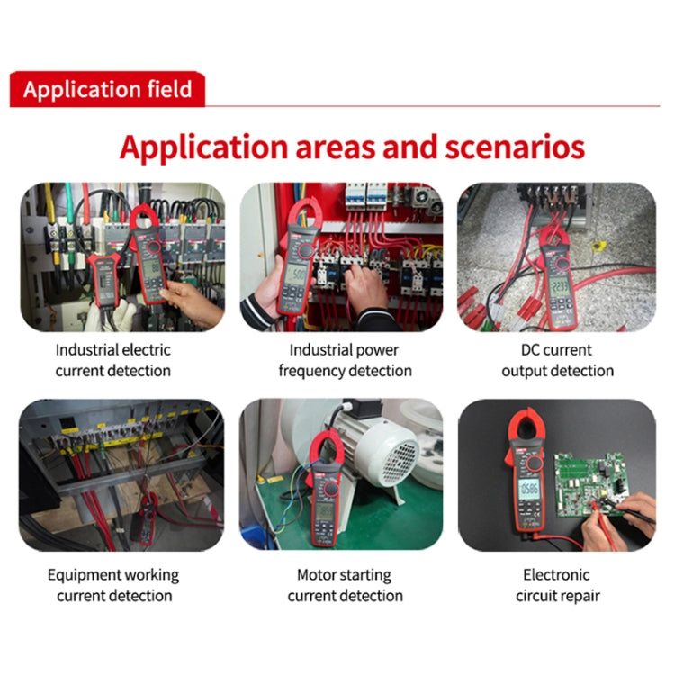 UNI-T UT205E 1000A 42mm Jaw Size Digital Clamp Meter AC DC Voltage Detector - Consumer Electronics by UNI-T | Online Shopping UK | buy2fix