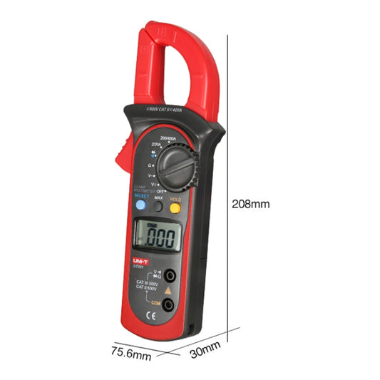UNI-T UT201 400A Digital Clamp Multimeter AC/DC Voltage Detector - Consumer Electronics by UNI-T | Online Shopping UK | buy2fix
