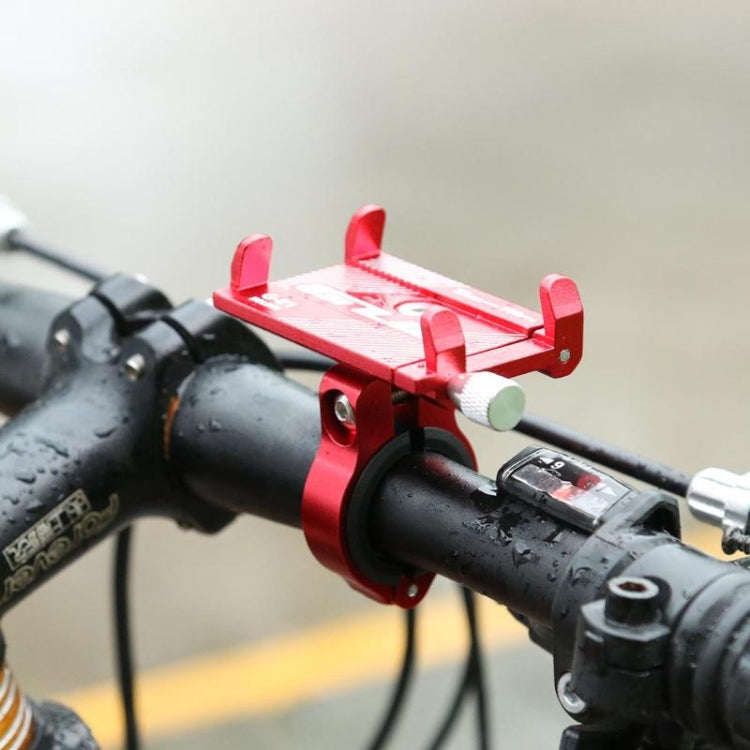 G-81 Bicycle Aluminum Alloy Mobile Phone Navigation Bracket Riding Equipment(Red) - Holders by buy2fix | Online Shopping UK | buy2fix