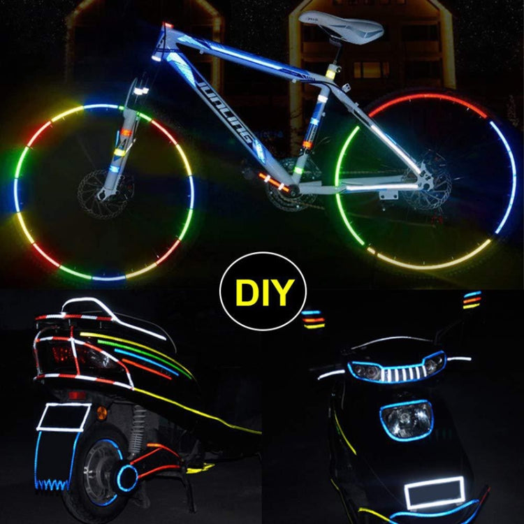 10 Rolls Bicycle Mountain Bike Motorcycle Sticker Car Contour Reflective Sticker Night Riding Reflective Sticker 1 x 800cm(Red) - Decorative Accessories by buy2fix | Online Shopping UK | buy2fix