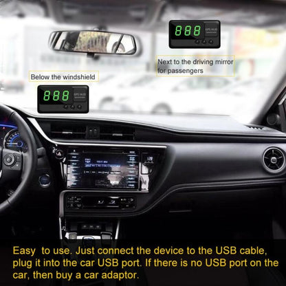 Kingneed C60 3inch Car HUD Head-up Display Car Speed Meter Universal Projection GPS Satellite Speed Measurement(Black) - Head Up Display System by Kingneed | Online Shopping UK | buy2fix