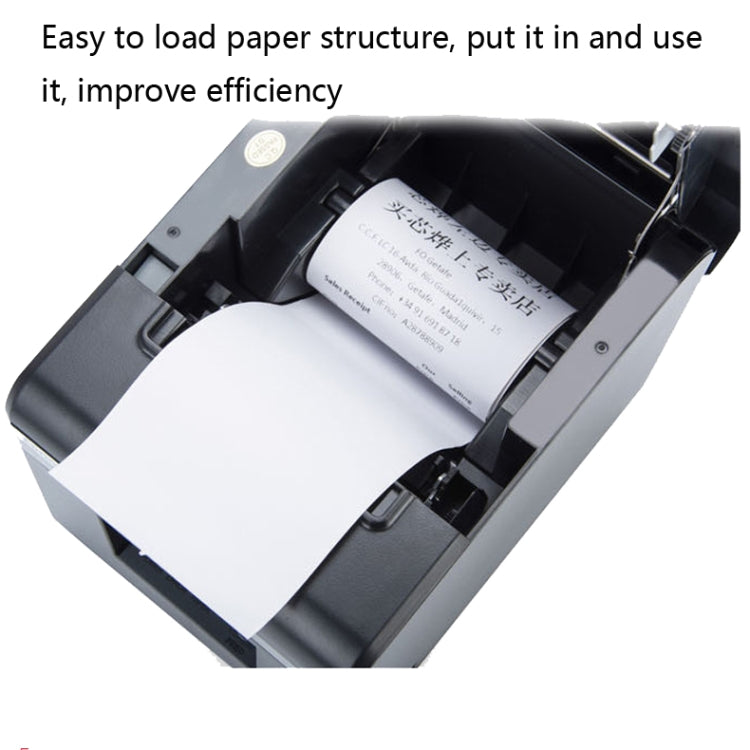 Xprinter XP-N160II Thermal Ticket Printing Machine Bluetooth Receipt Printer, Style:EU Plug(Gray) - Consumer Electronics by Xprinter | Online Shopping UK | buy2fix