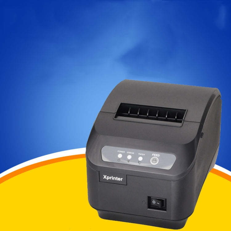 Xprinter XP-Q200II Thermal Small Receipt Printer Catering And Kitchen Receipt Printer 80mm Cutter, Interface Type:USB COM Interface(EU Plug) - Consumer Electronics by Xprinter | Online Shopping UK | buy2fix