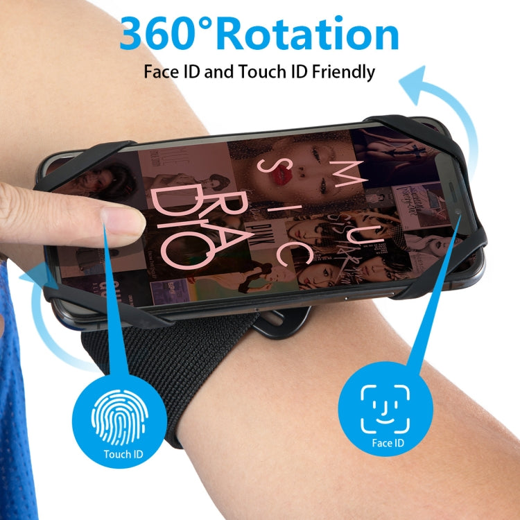 Detachable Rotating Arm Wristband Sports Mobile Phone Case  Suitable For 4.5-7 Inch Mobile Phones - More iPhone Cases by buy2fix | Online Shopping UK | buy2fix