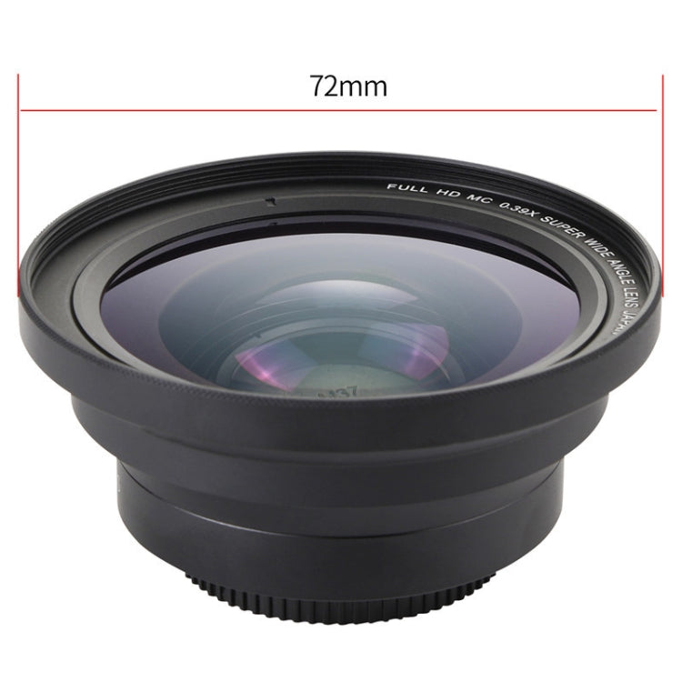 72mm 2 in 1 0.39X Wide Angle Lens + Macro Lens - Camera Accessories by buy2fix | Online Shopping UK | buy2fix