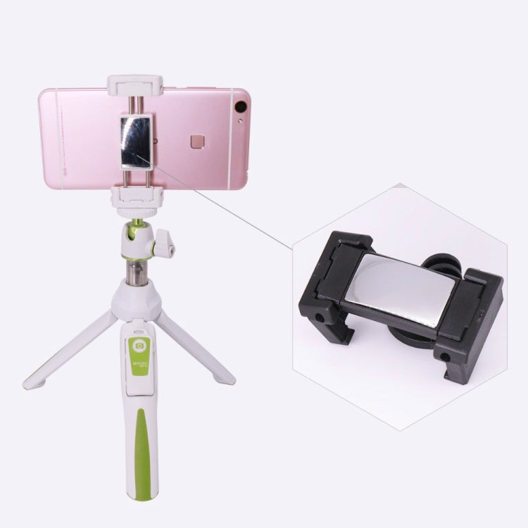 Benro MK10 Mobile Phone Live Bluetooth Remote Control Selfie Stick Tripod(White) - Selfie Sticks by buy2fix | Online Shopping UK | buy2fix
