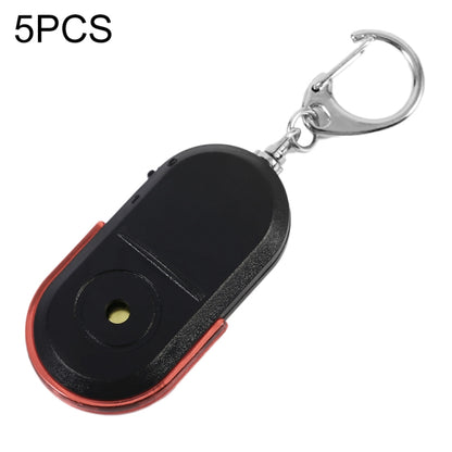 5 PCS Portable Anti-Lost Alarm Key Finder Wireless Whistle Sound LED Light Locator Finder(Red) - Security by buy2fix | Online Shopping UK | buy2fix