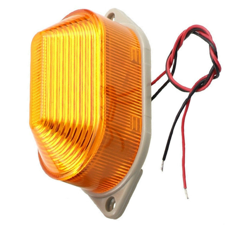 DC24V Led Mini Strobe Signal Warning Light Silent Warning Light(Orange) - Warning Lights by buy2fix | Online Shopping UK | buy2fix