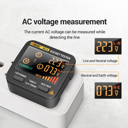 ANENG AC11 Multifunctional Digital Display Socket Tester Electrical Ground Wire Tester(EU Plug) - Consumer Electronics by ANENG | Online Shopping UK | buy2fix