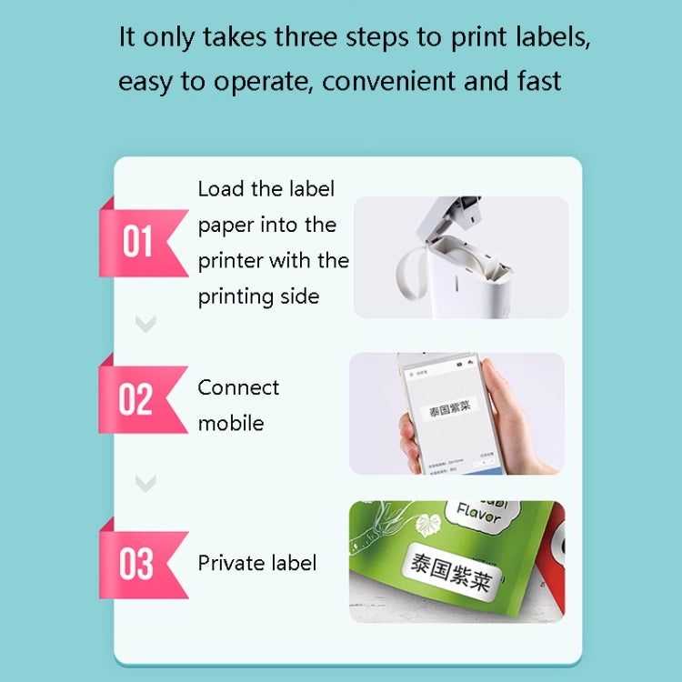 NIIMBOT D11 Thermal Label Printer Bluetooth Handheld Portable Sticker Mobile Phone Printer, Model: D11 Pink Standard - Printer by buy2fix | Online Shopping UK | buy2fix