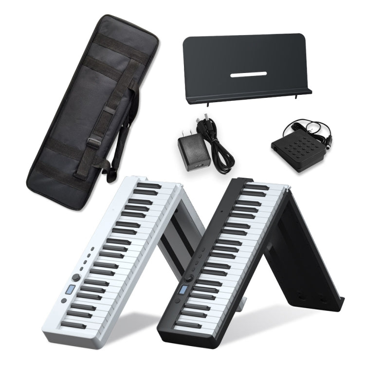 Wersi 88-Key Foldable Portable Electronic Piano Keyboard For Beginners Practice Piano, USB(White) - Keyboard Instruments by buy2fix | Online Shopping UK | buy2fix