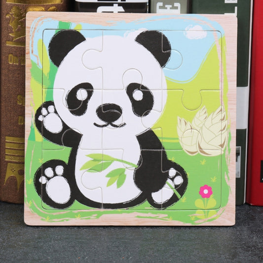 5 PCS KBX-017 Children Wooden Picture Puzzle Baby Early Education Toys(Panda) - Puzzle Toys by buy2fix | Online Shopping UK | buy2fix