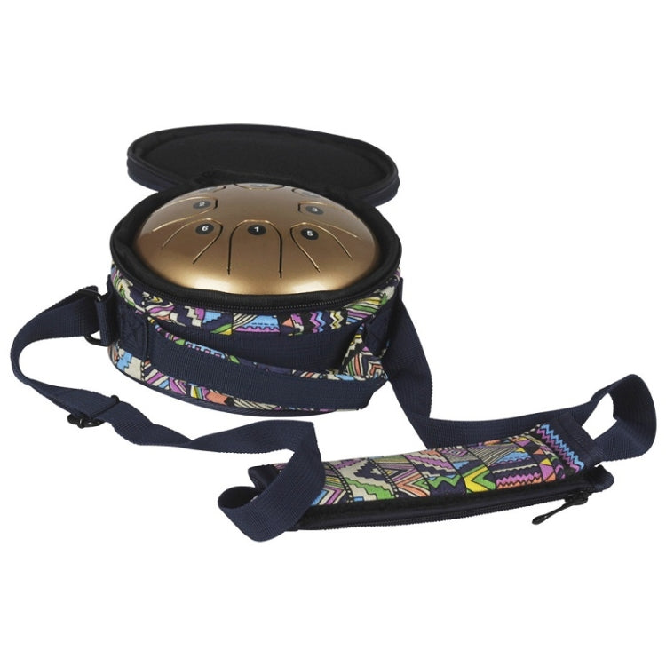 MEIBEITE 5.5-Inch C-Tune Sanskrit Drum Steel Tongue Empty  Worry-Free Drum(Golden) - Percussion Instruments Accessories by MEIBEITE | Online Shopping UK | buy2fix